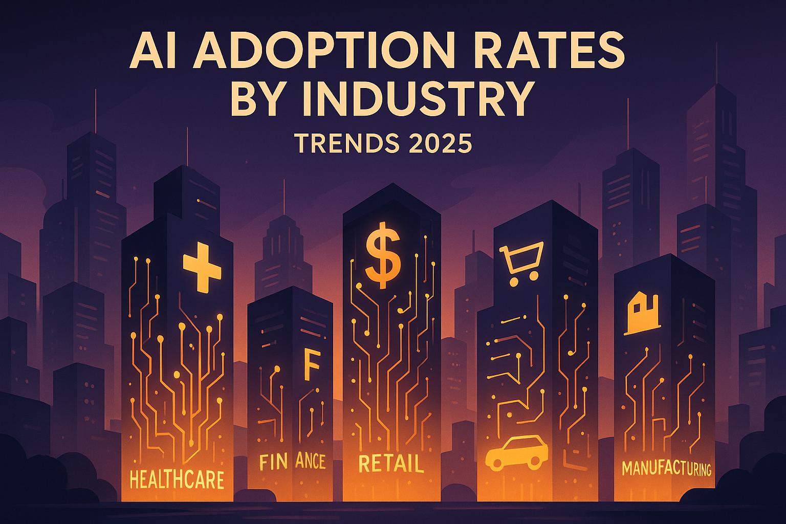 AI Adoption Rates by Industry: Trends 2025